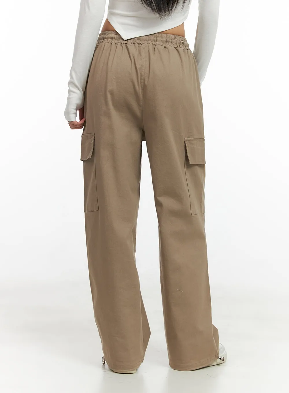 Wide Leg Cargo Pants CO414