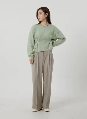 Wide Leg Tailored Pants OF307