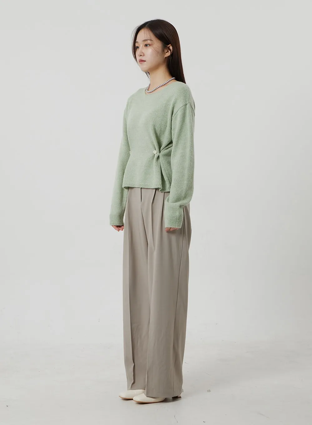 Wide Leg Tailored Pants OF307