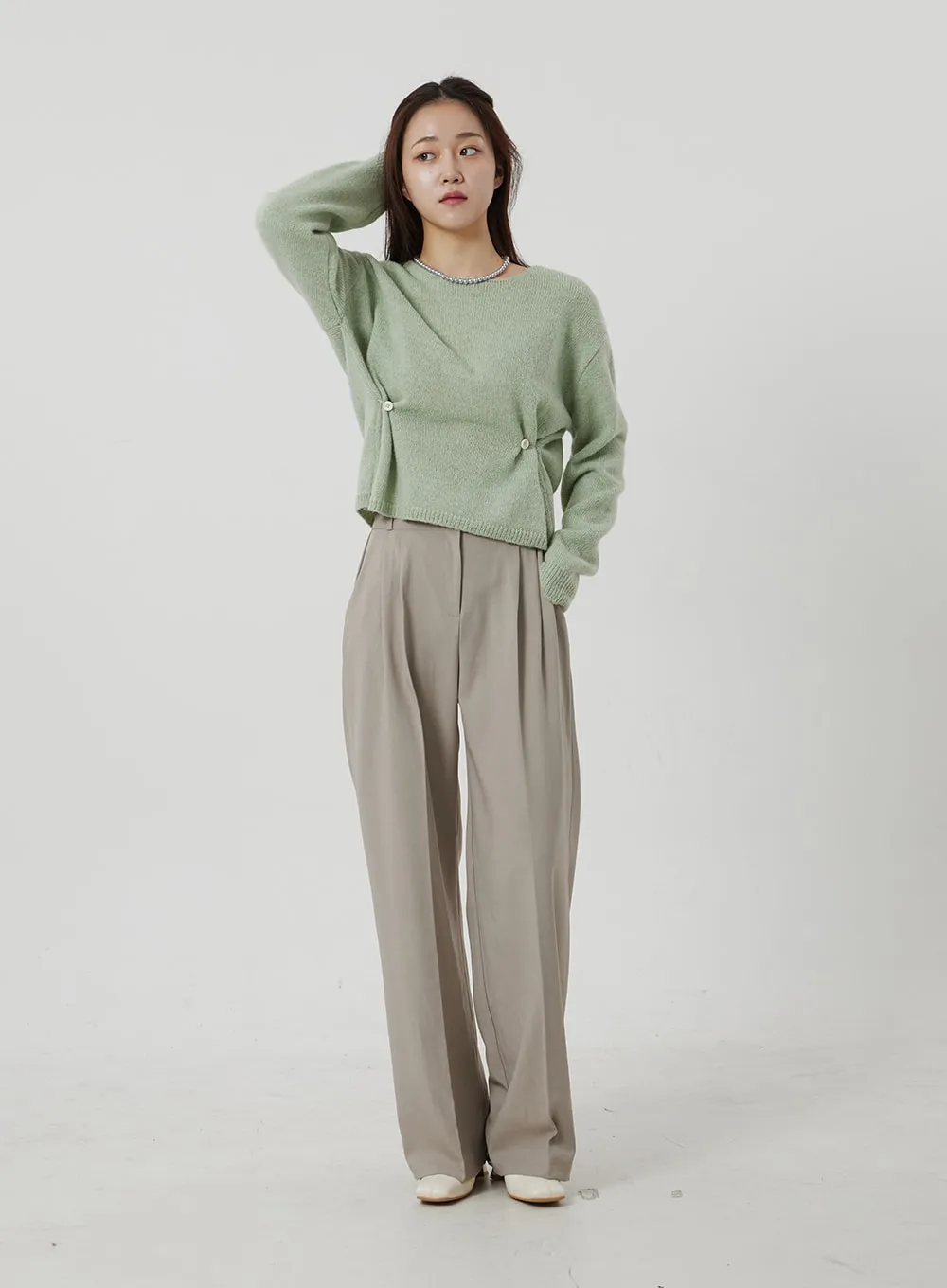 Wide Leg Tailored Pants OF307